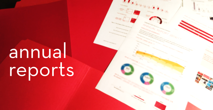 Image of infographics from our annual reports
