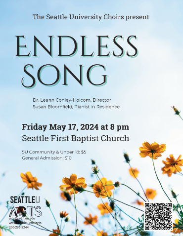 Poster advertising Endless Song choir concert