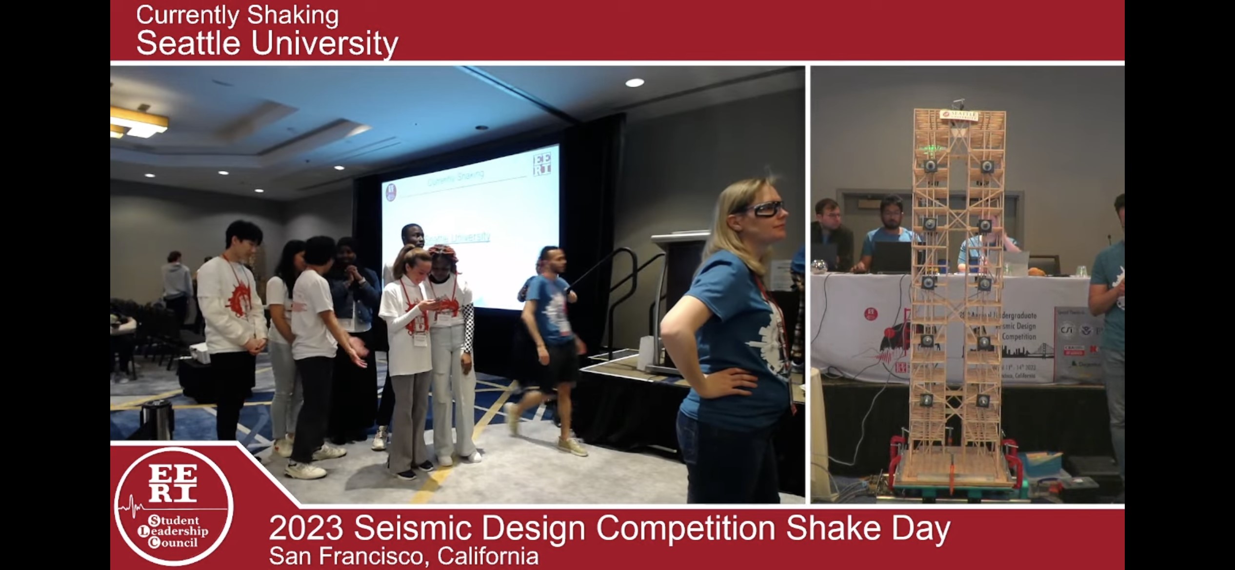 SU Students participate in the EERI Seismic Design Competition