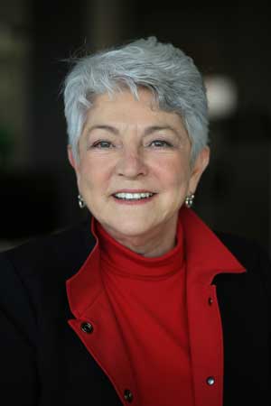 Betty Woods, ’74 (Presidential Search Committee co-chair)