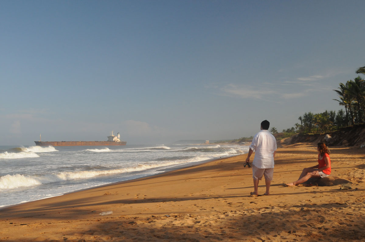 Strolling on the beach at Goa