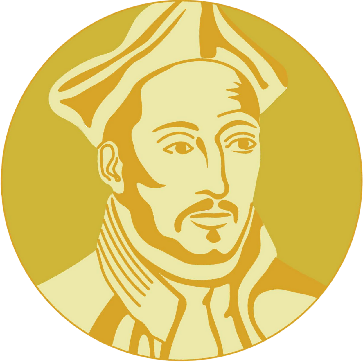 An image drawing of St. Ignatius of Loyola
