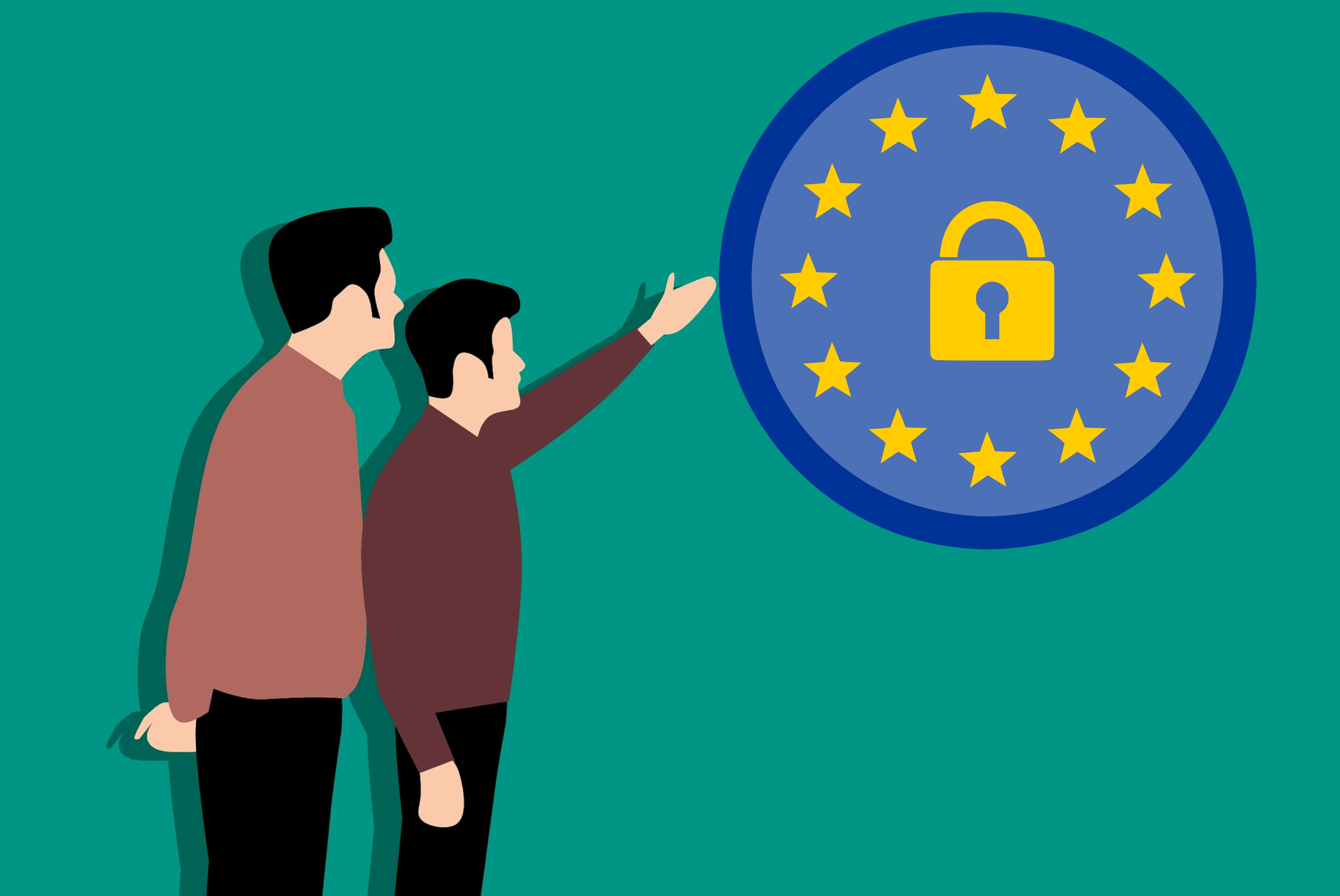 EU logo with security sign