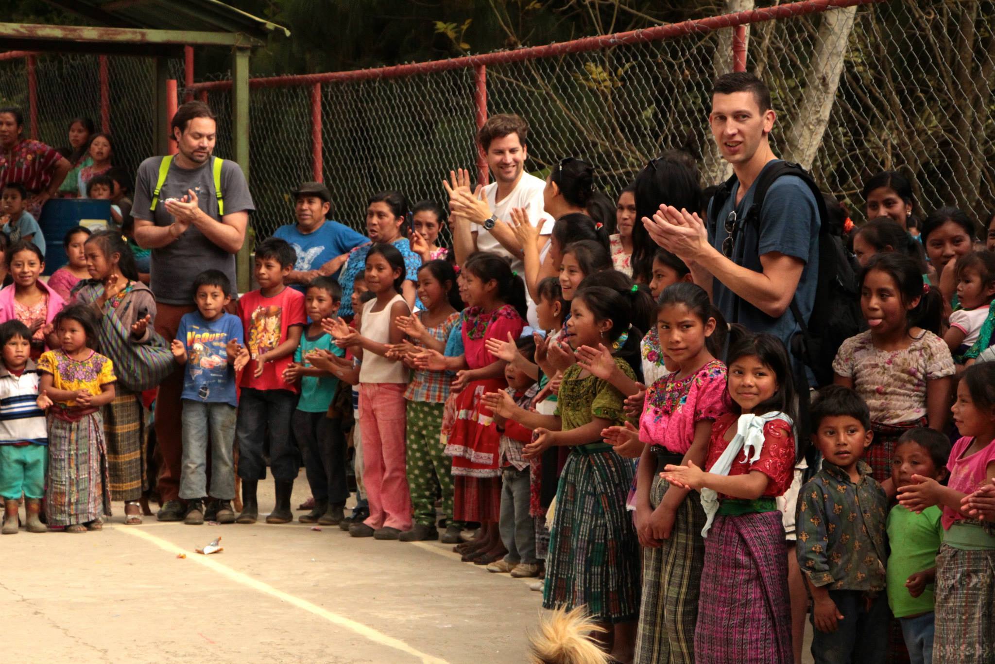 Playing with the local kids in Guatemala