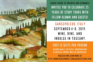 ad for Sansepolcro Study Tour