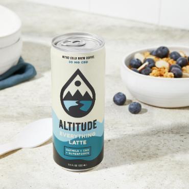A can of Altitude Beverages' Everything Latte