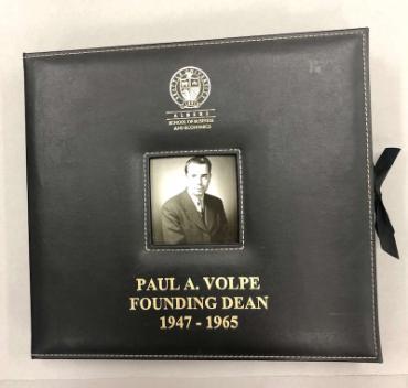 Scrapbook of founding dean, Paul Volpe