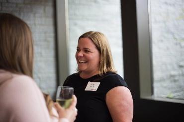 Smiling woman at Reunion