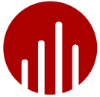 red circle with four vertical bars of varying lengths