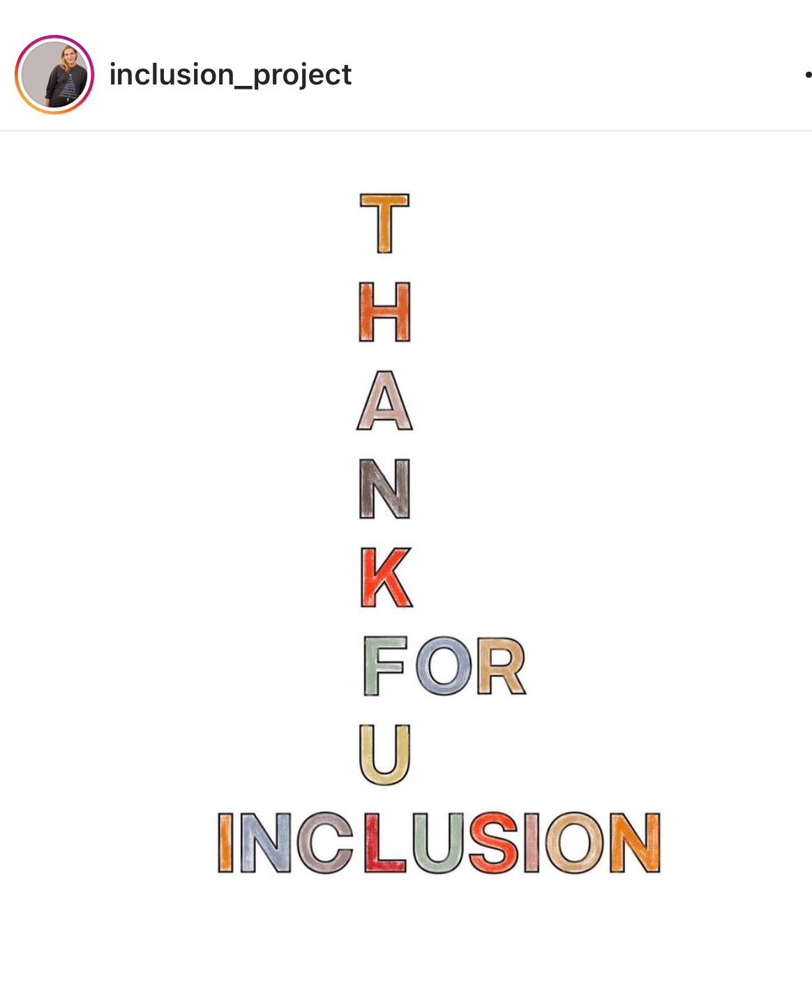 Thankful For Inclusion, @think_inclusive