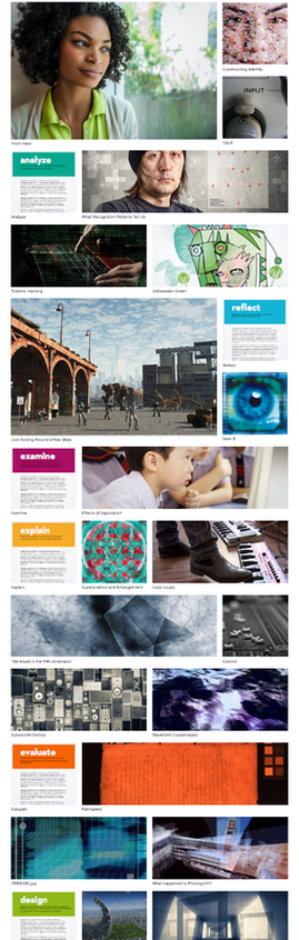 Collage of ePortfolio examples