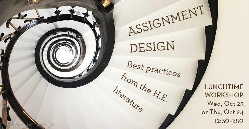 19FQ Assignment design - best practices from the HE literature