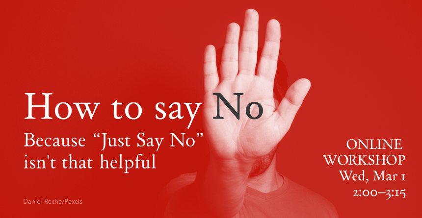 Image of palm facing forward to say no