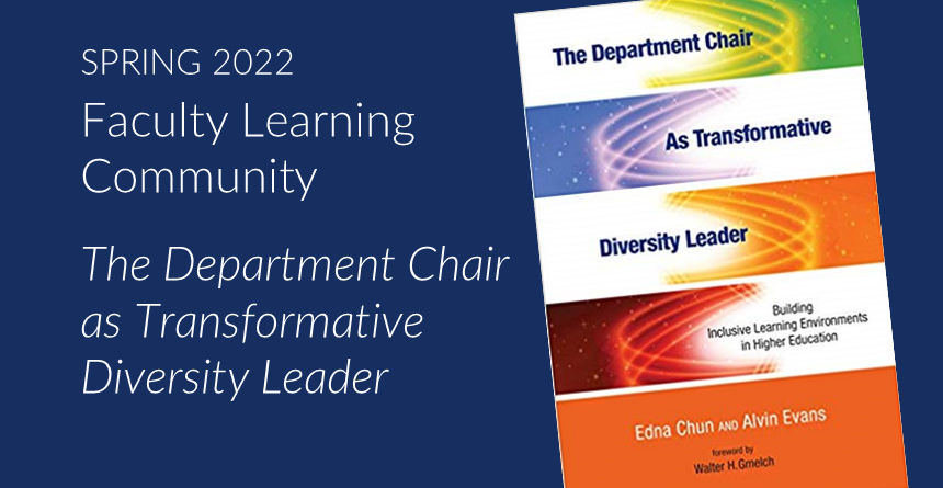 Image of book cover for The Department Chair as Transformative Diversity Leader by Edna Chun and Alvin Evans