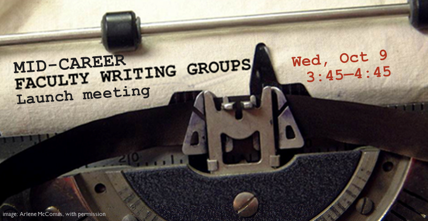 Old typewriter - Mid-career faculty writing groups