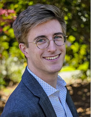 Graham O'Hara Wielgos in front of foliage