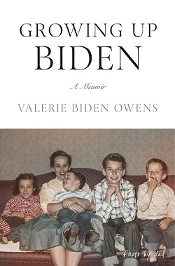 Book cover with picture of the Biden family