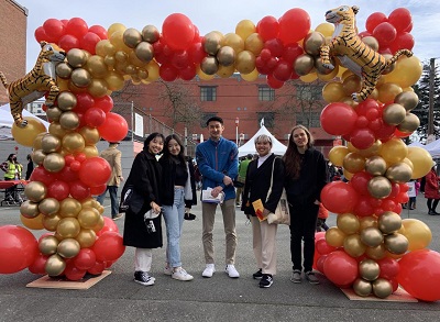 members of the Asian Pacific Islander Desi American Student Association at Wing Luke Museum