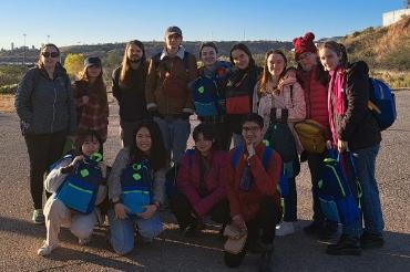 Students, alumni, and faculty during immersion trip
