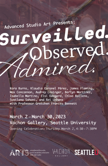 Poster about the Advanced Studio Exhibition