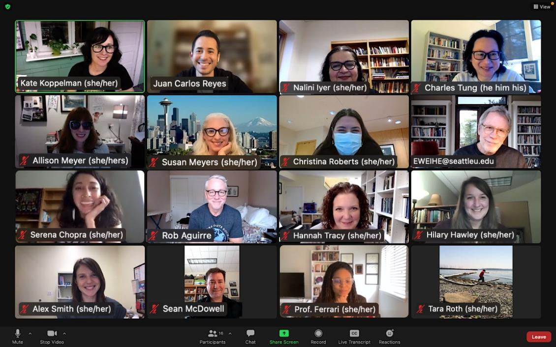 Faculty Zoom Group, English Faculty 2022