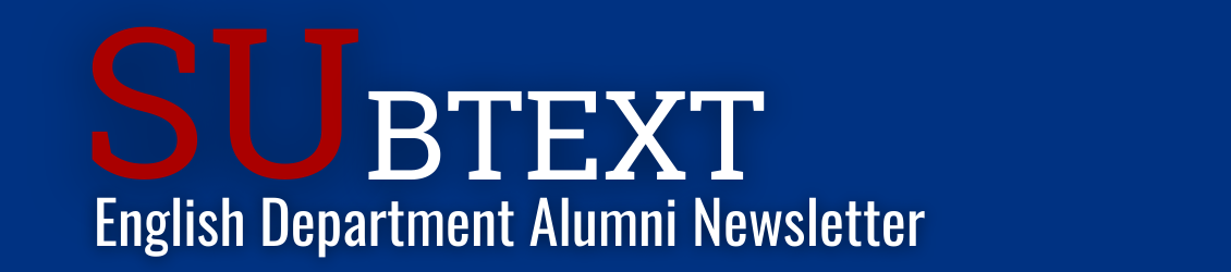 Text subtext English Department alumni newsletter