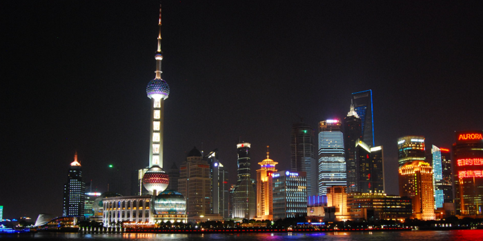 Business,  Consulting,  Marketing,  Finance - Shanghai skyline at night