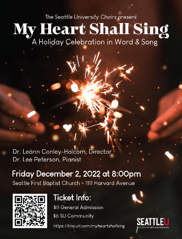 Poster advertising choir concert