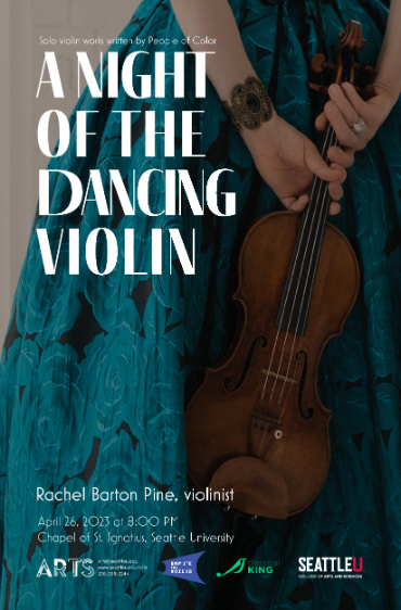 Poster with info for Night of the Dancing Violin