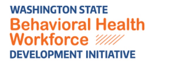 Logo with blue and orange text