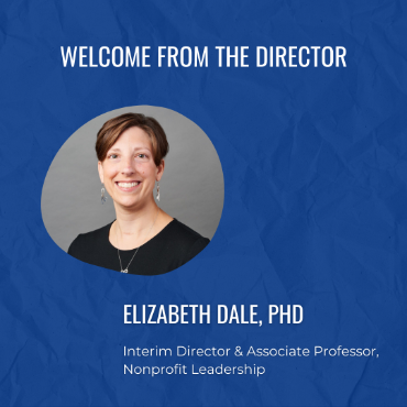 Elizabeth Dale, Interim Director, Nonprofit Leadership