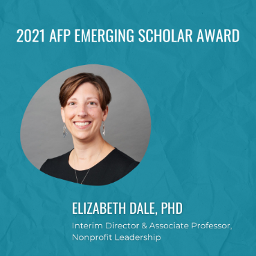 Elizabeth Dale, 2021 AFP Emerging Scholar