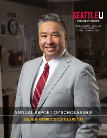 Cover of the College of Nursing Annual Report of Scholarship 2022-2023