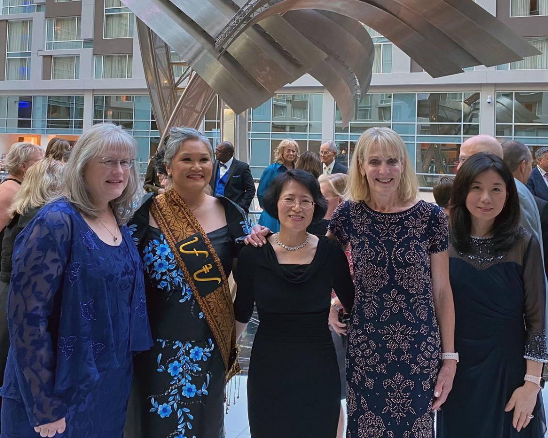 Drs. Diane Fuller Switzer, Kumhee Ro, and Mo-Kyung Sin, along with former faculty members, Drs. Sophia Aragon, '97, and Carrie Miller were inducted as Fellows of the American Academy of Nursing