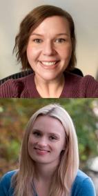 Headshots of two doctoral students Erin Fitzgerald and Lucy Maher