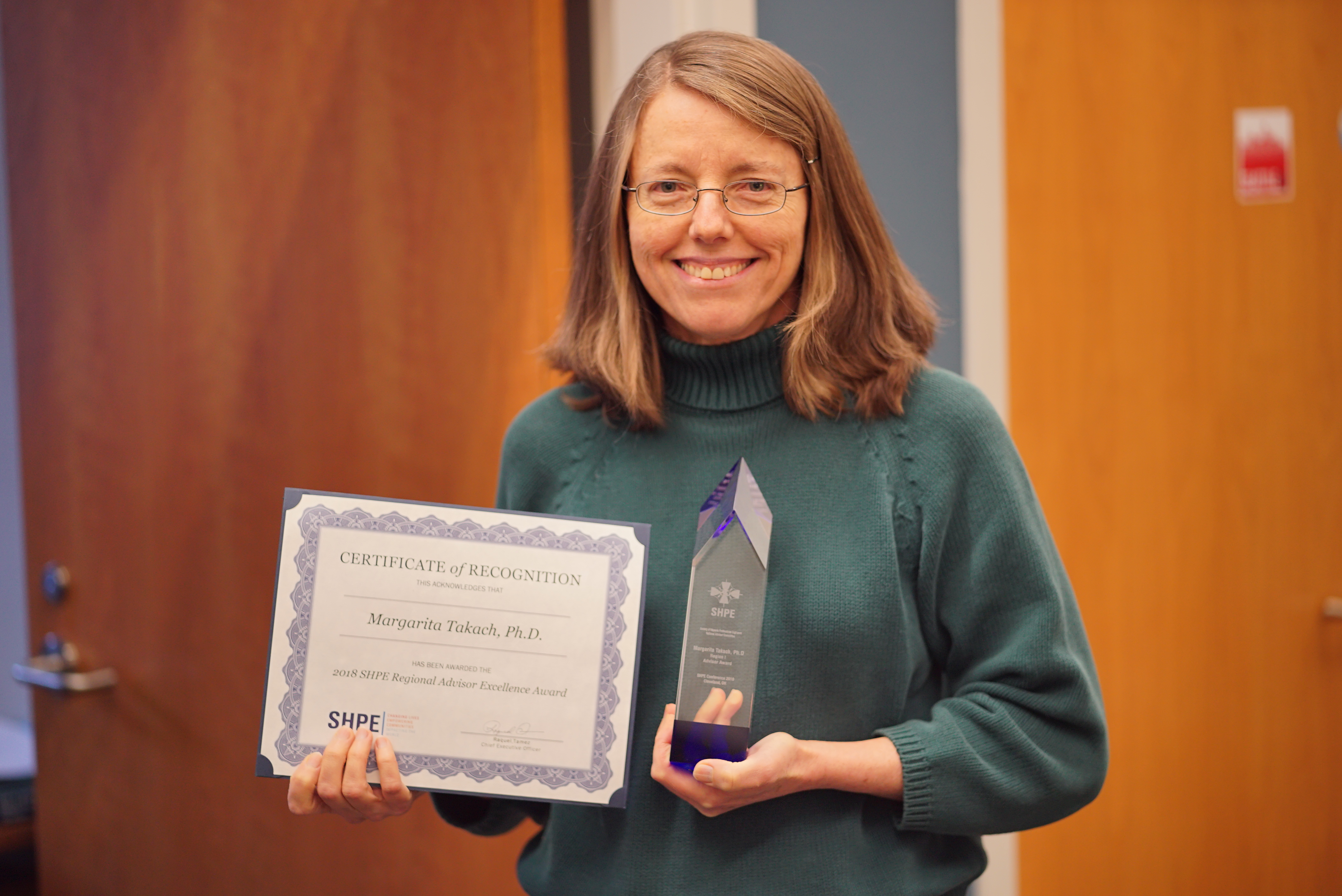 Dr. Margarita Takach SHPE Advisor Award