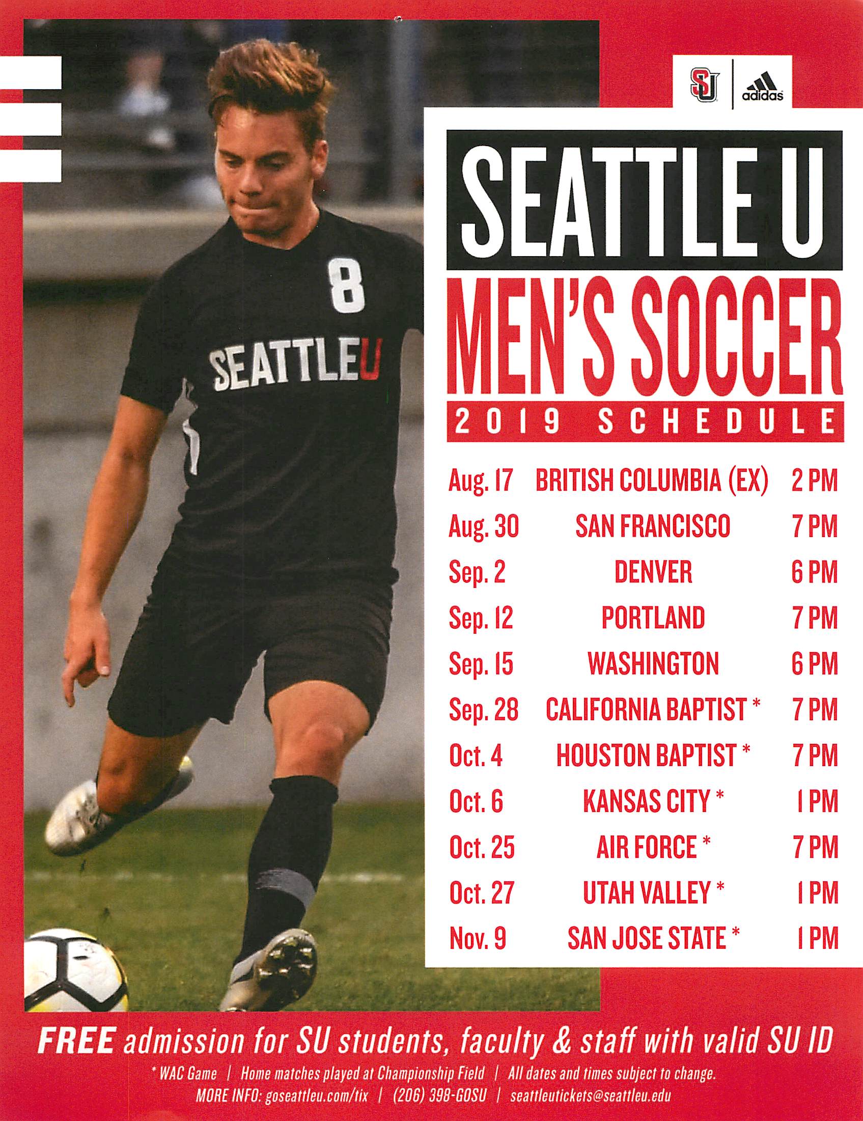 Soccer Home Schedule
