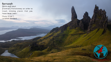 Zoom background - view of Scottish highlands