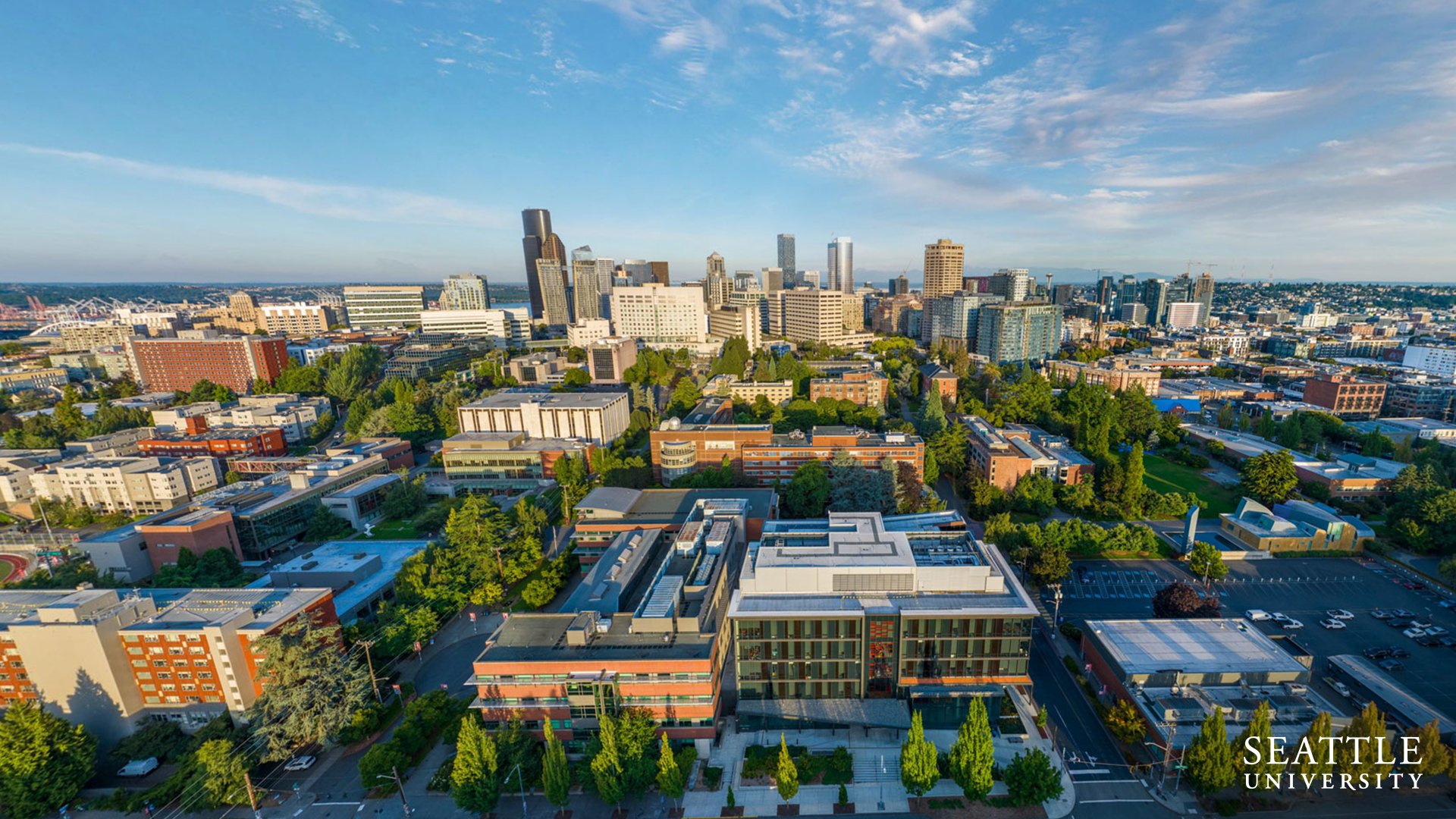 Campus and City Aerial