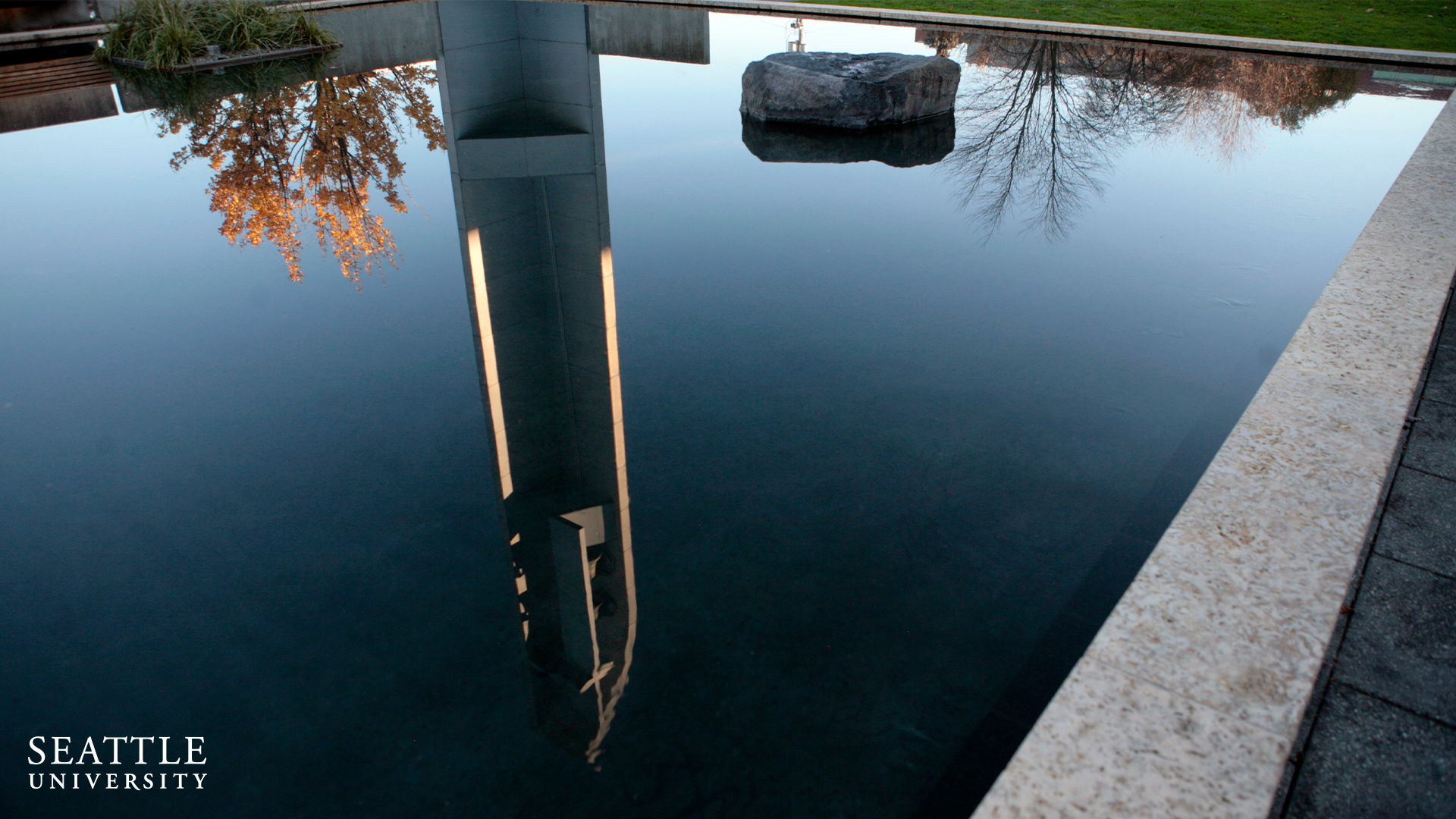 Bell Tower in Reflection Pool