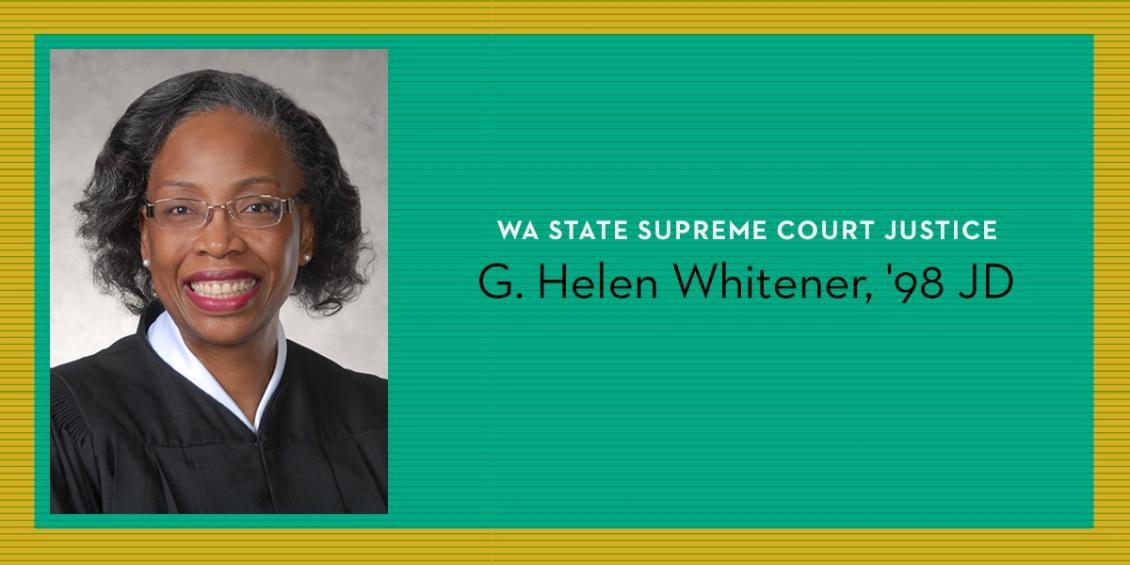 Graphic featuring WA Supreme Court judge Whitener