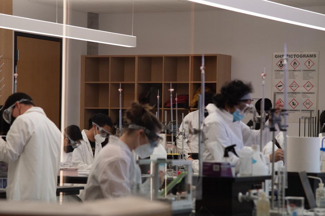 Inside a lab at the Sinegal Center
