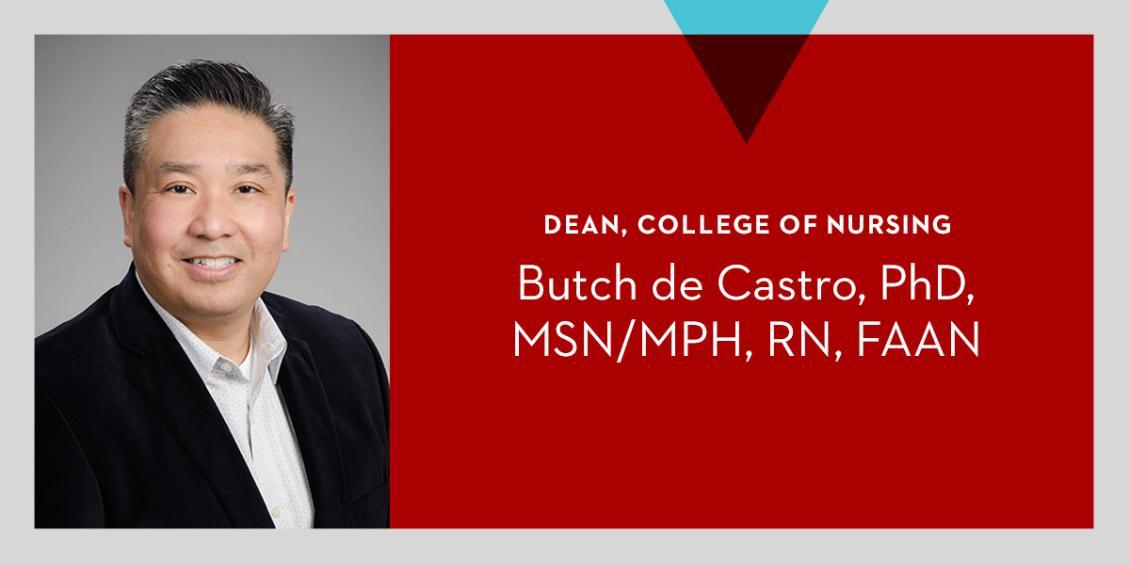 Butch de Castro, dean of the College of Nursing