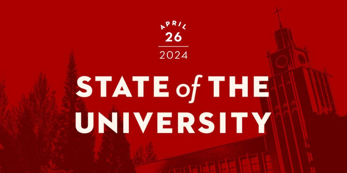 Logo for the State of the University