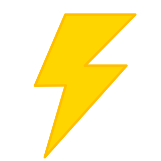 Lightning bold graphic
