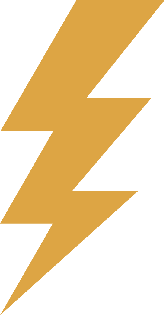 generic clip art of lightning bolt