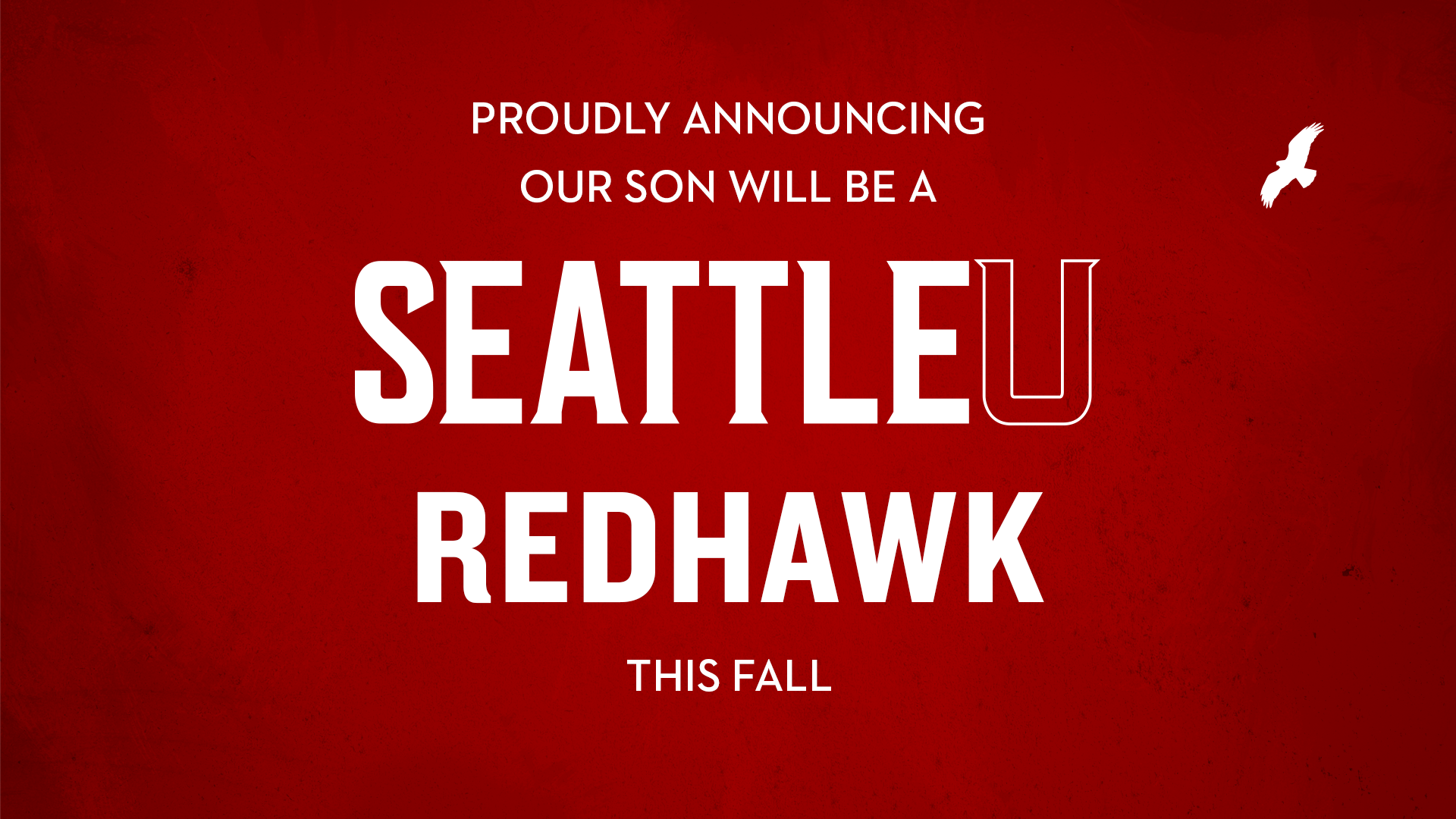 Proudly Announcing Our Redhawk Son