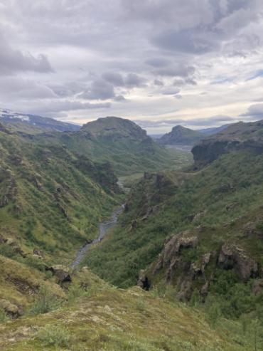 Mountainous landscape.