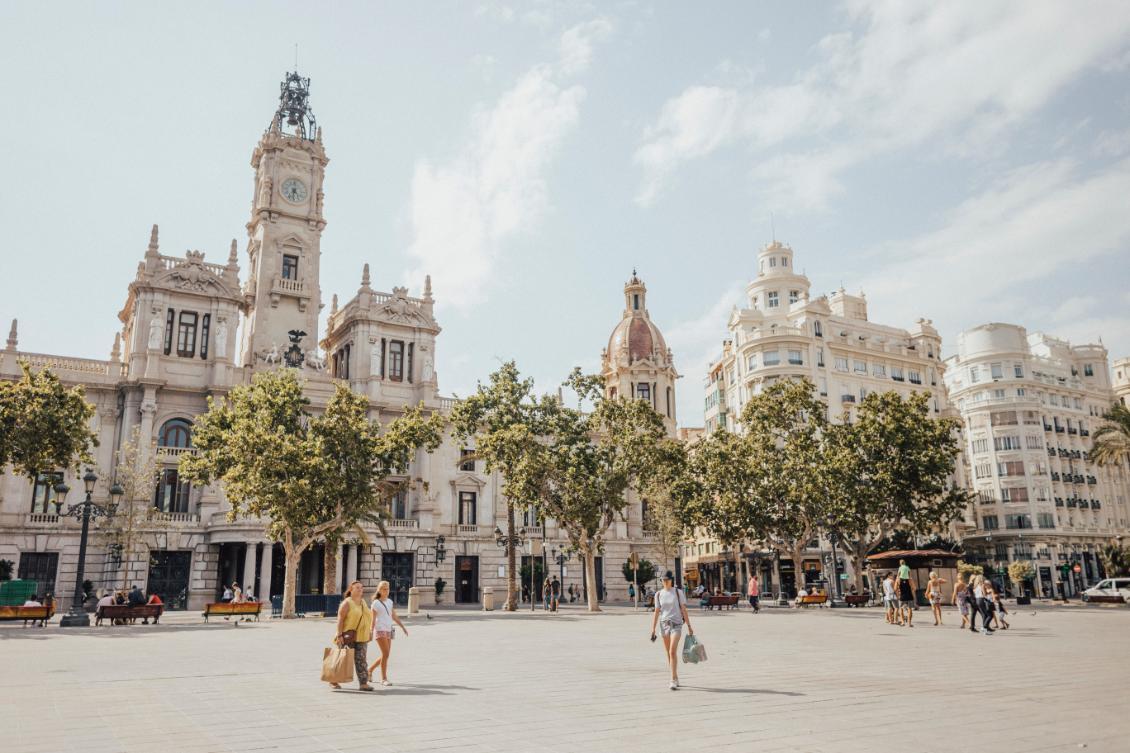 City candid in Valencia, Spain