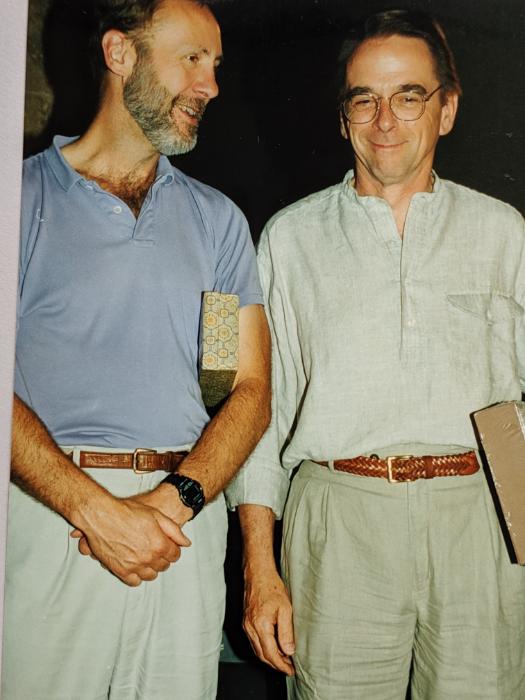 Dave TInius with colleague Bill Weis